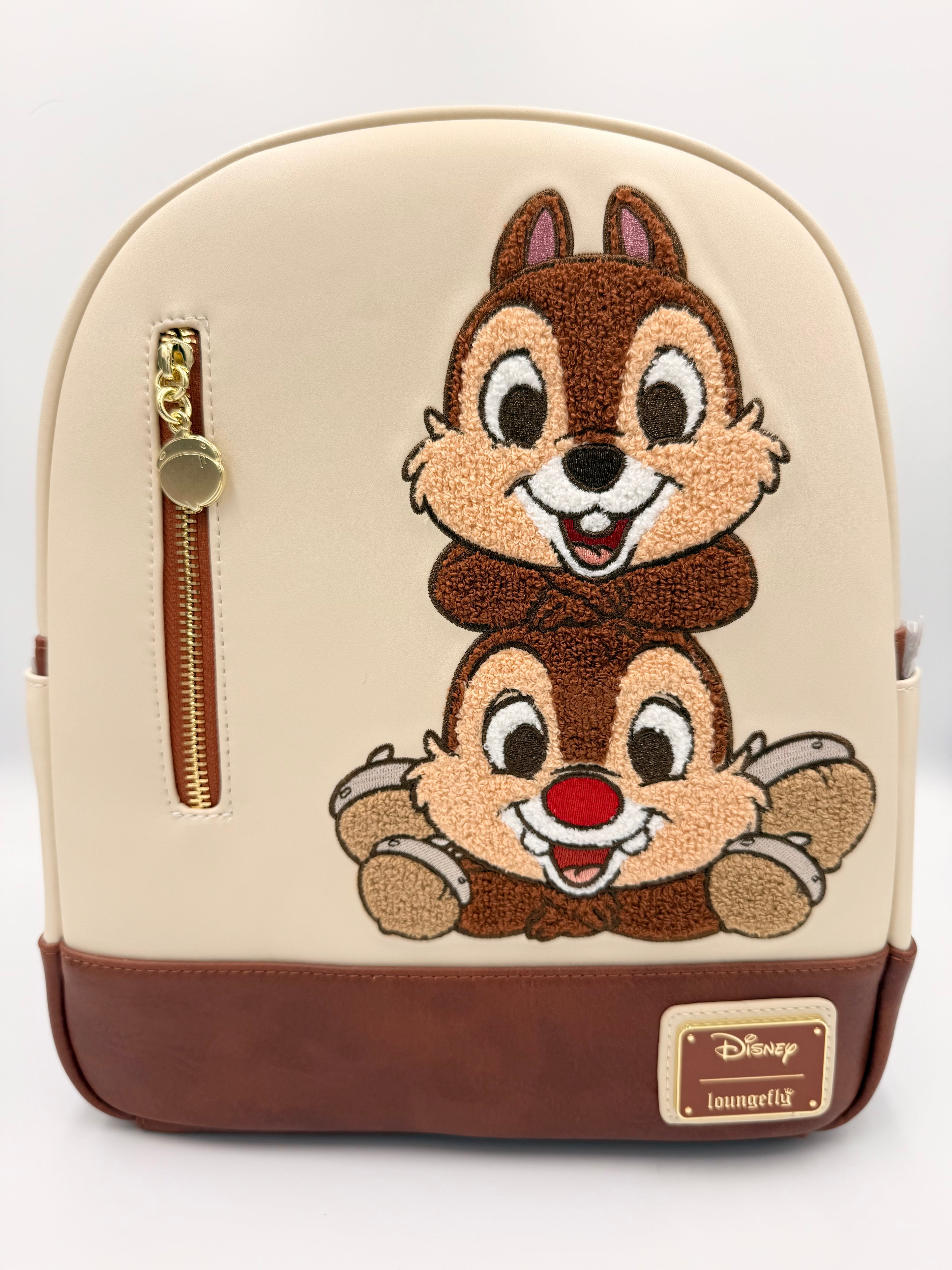 Loungefly Disney Chip & Dale Stacked Chenille Mini Backpack | BoxLunch Exclusive | NWT