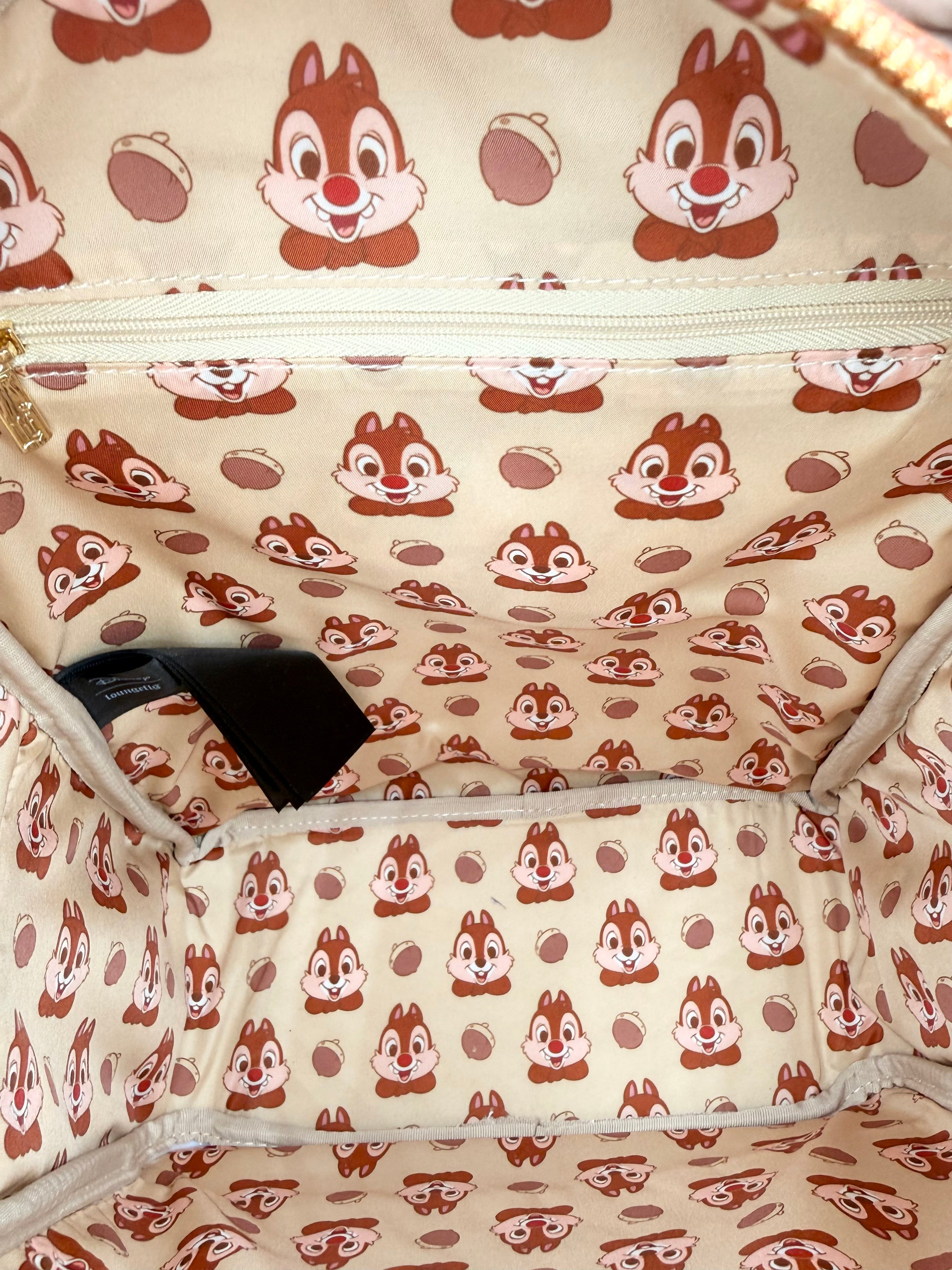 Loungefly Disney Chip & Dale Stacked Chenille Mini Backpack | BoxLunch Exclusive | NWT