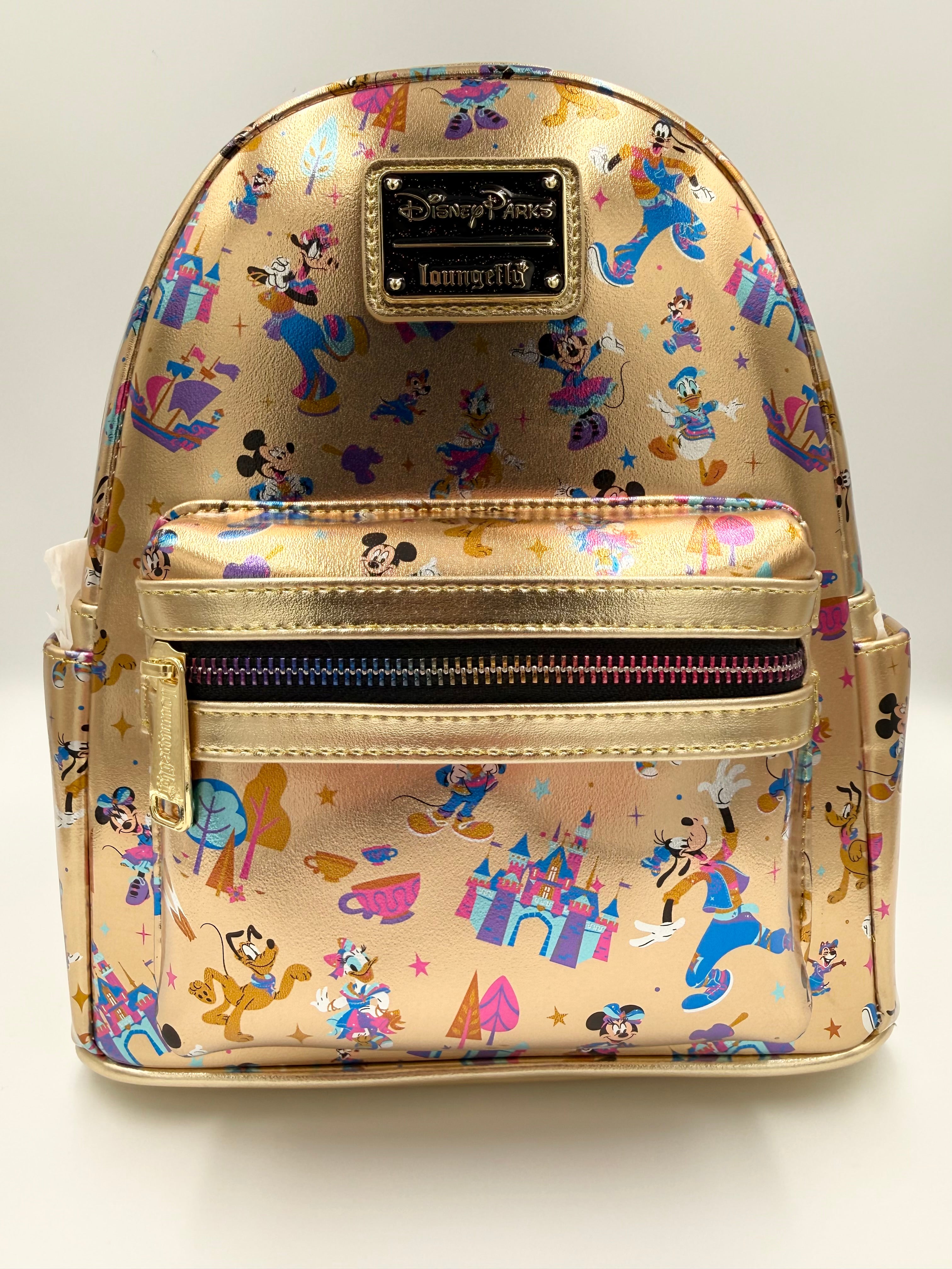 Loungefly Disney Mickey Mouse and Friends Loungefly Mini Backpack | Disneyland 70th Anniversary | NWT