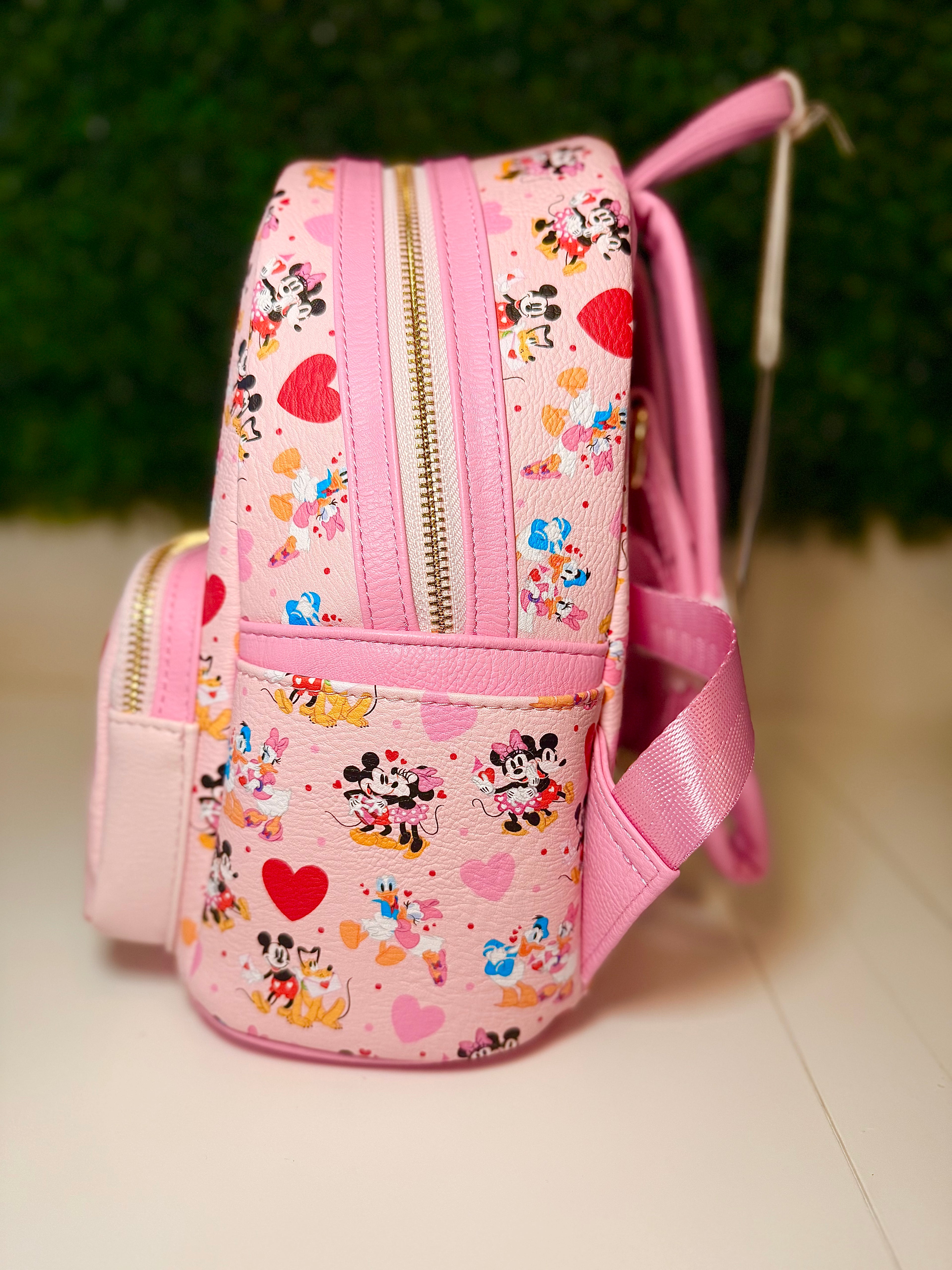 Loungefly Disney Parks Mickey Mouse and Friends Valentine's Day Loungefly Mini Backpack | NWT