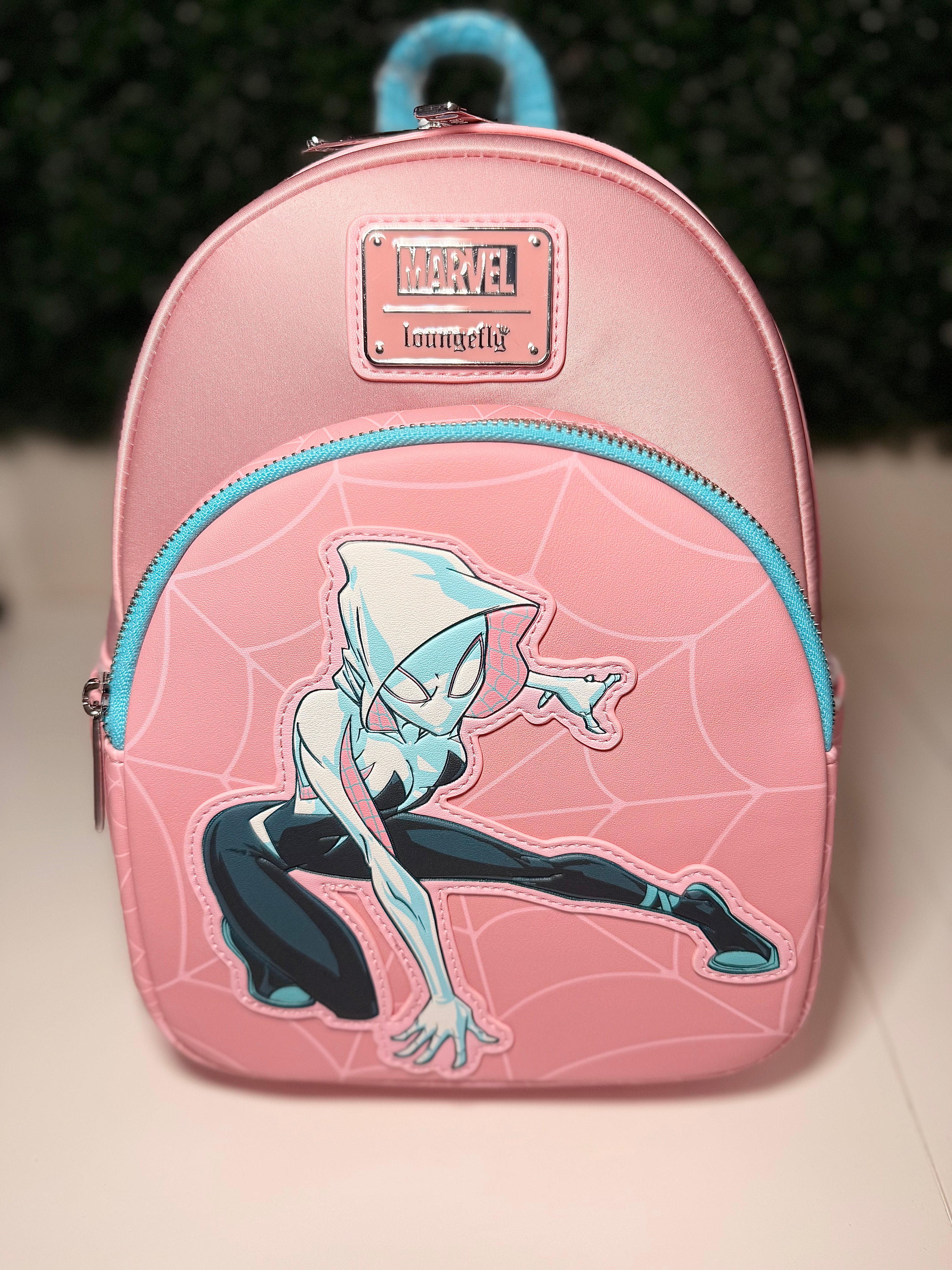 Loungefly Marvel Spider-Gwen Pink Web Mini Backpack | NWT