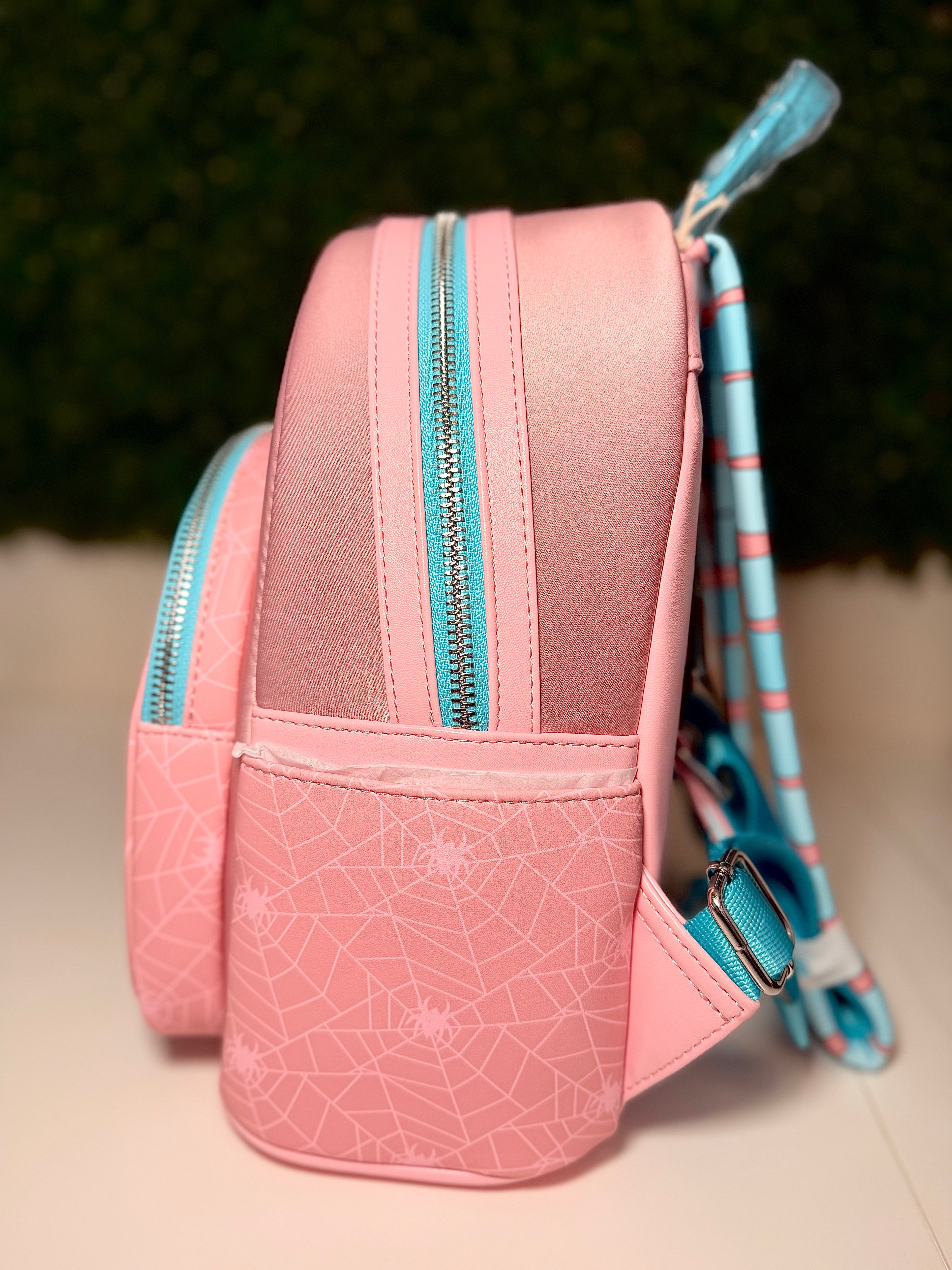 Loungefly Marvel Spider-Gwen Pink Web Mini Backpack | NWT