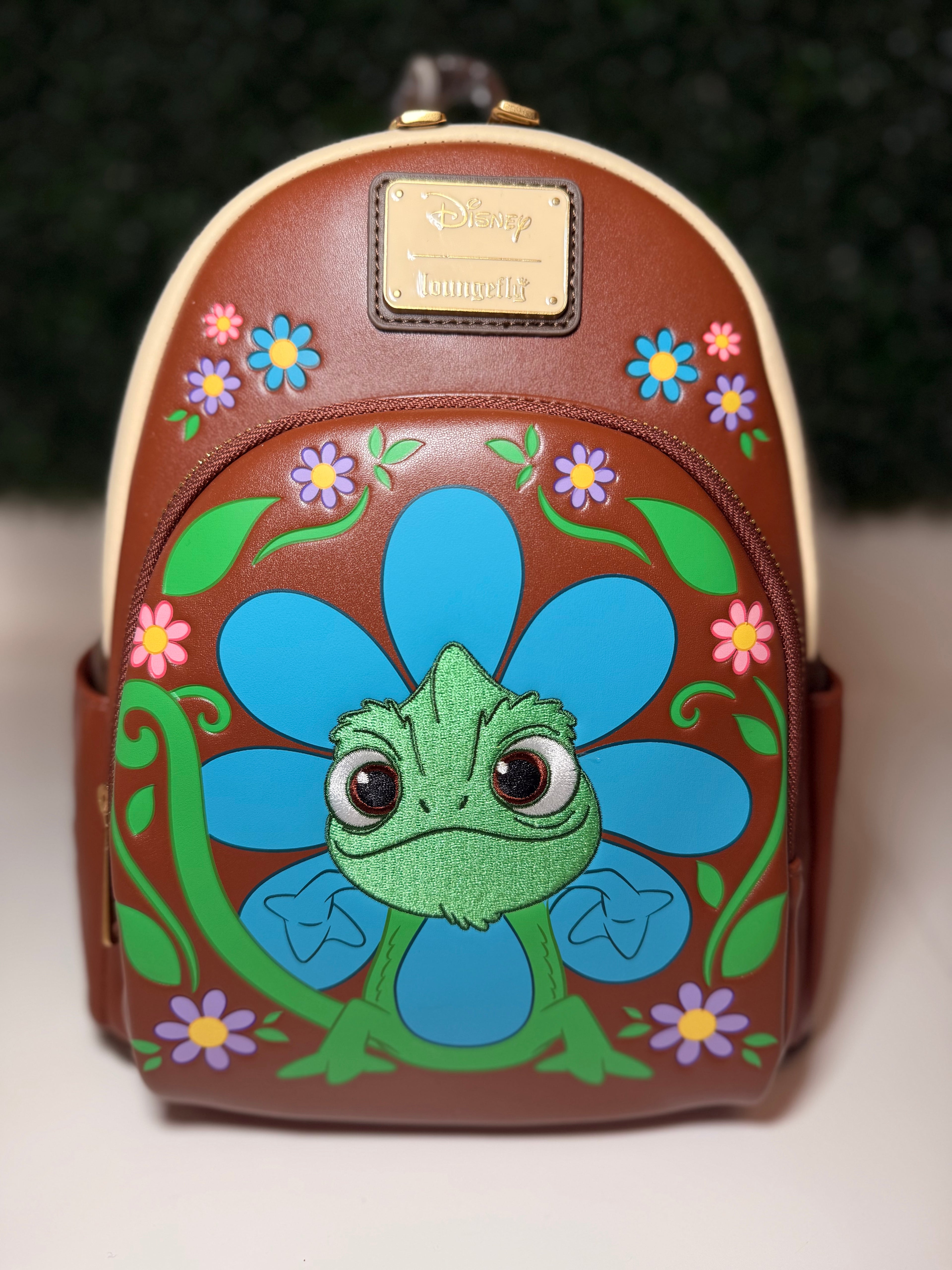 Loungefly Disney Tangled Pascal Flower Mini Backpack | NWT