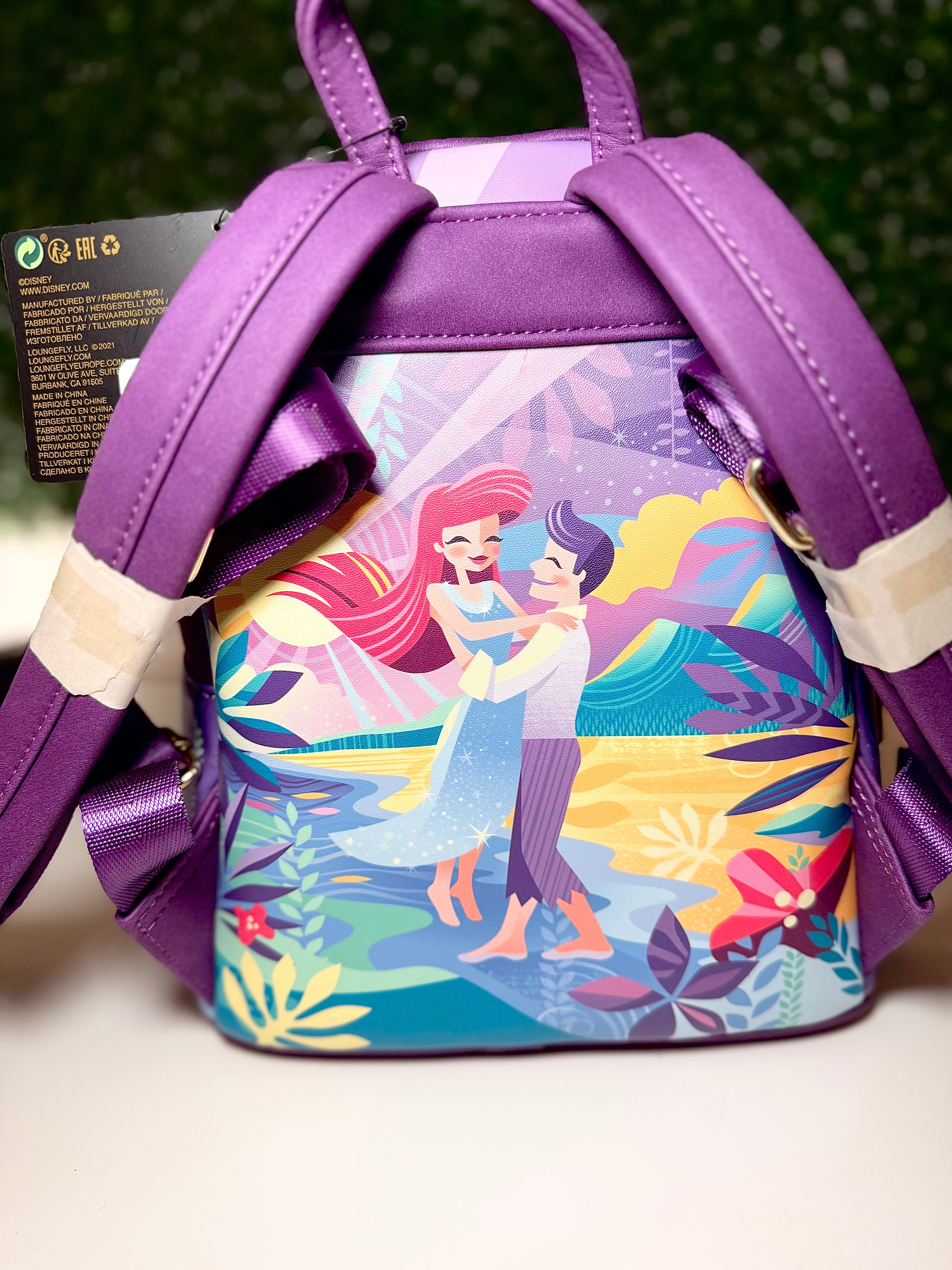 Loungefly Disney Little Mermaid Ariel Castle Series Mini Backpack | NWT