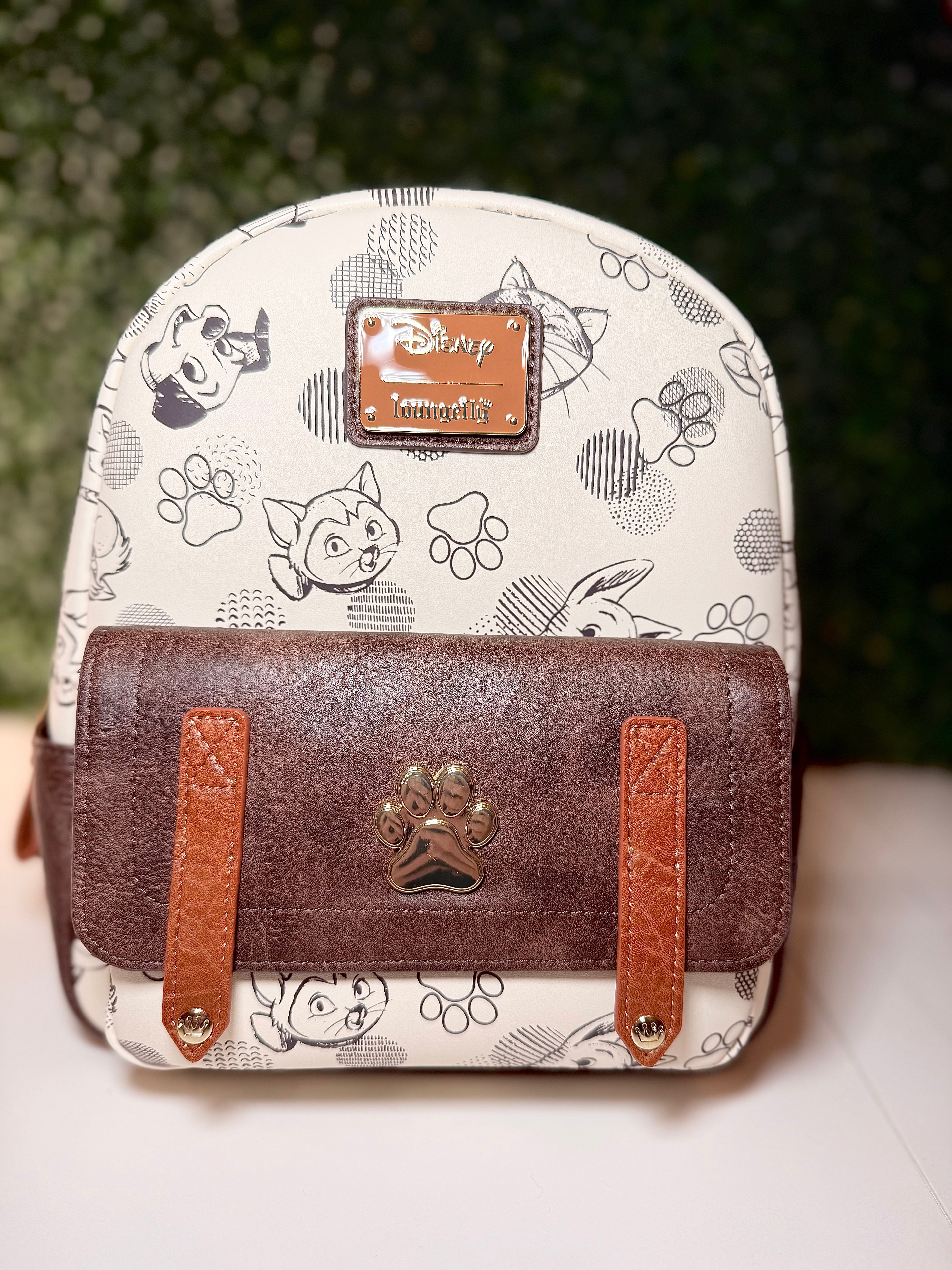 Loungefly Disney Pets Sketch AOP Mini Backpack | NWT