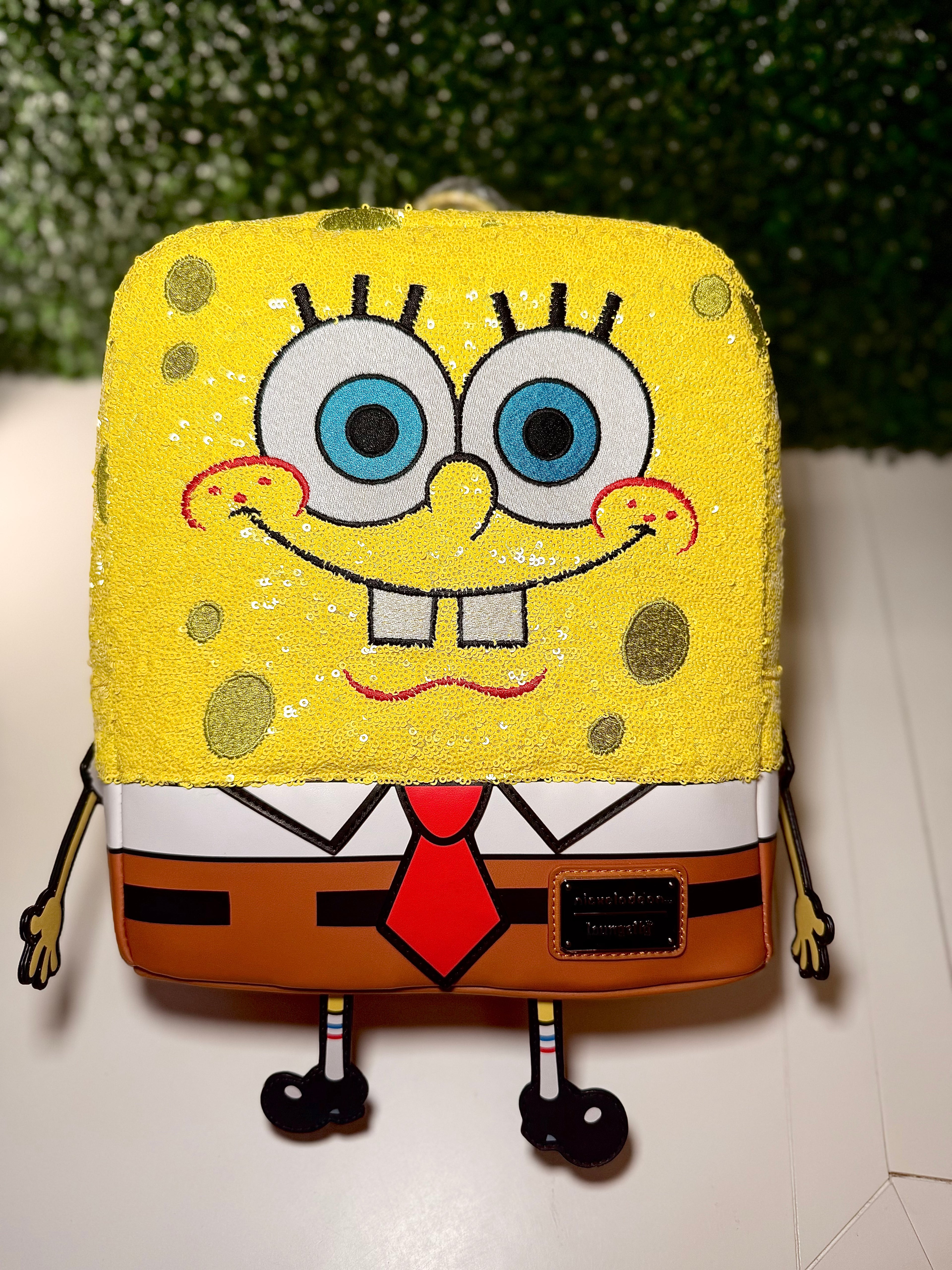 Nickelodeon Loungefly SpongeBob 25th Anniversary Sequin Mini Backpack | NWT