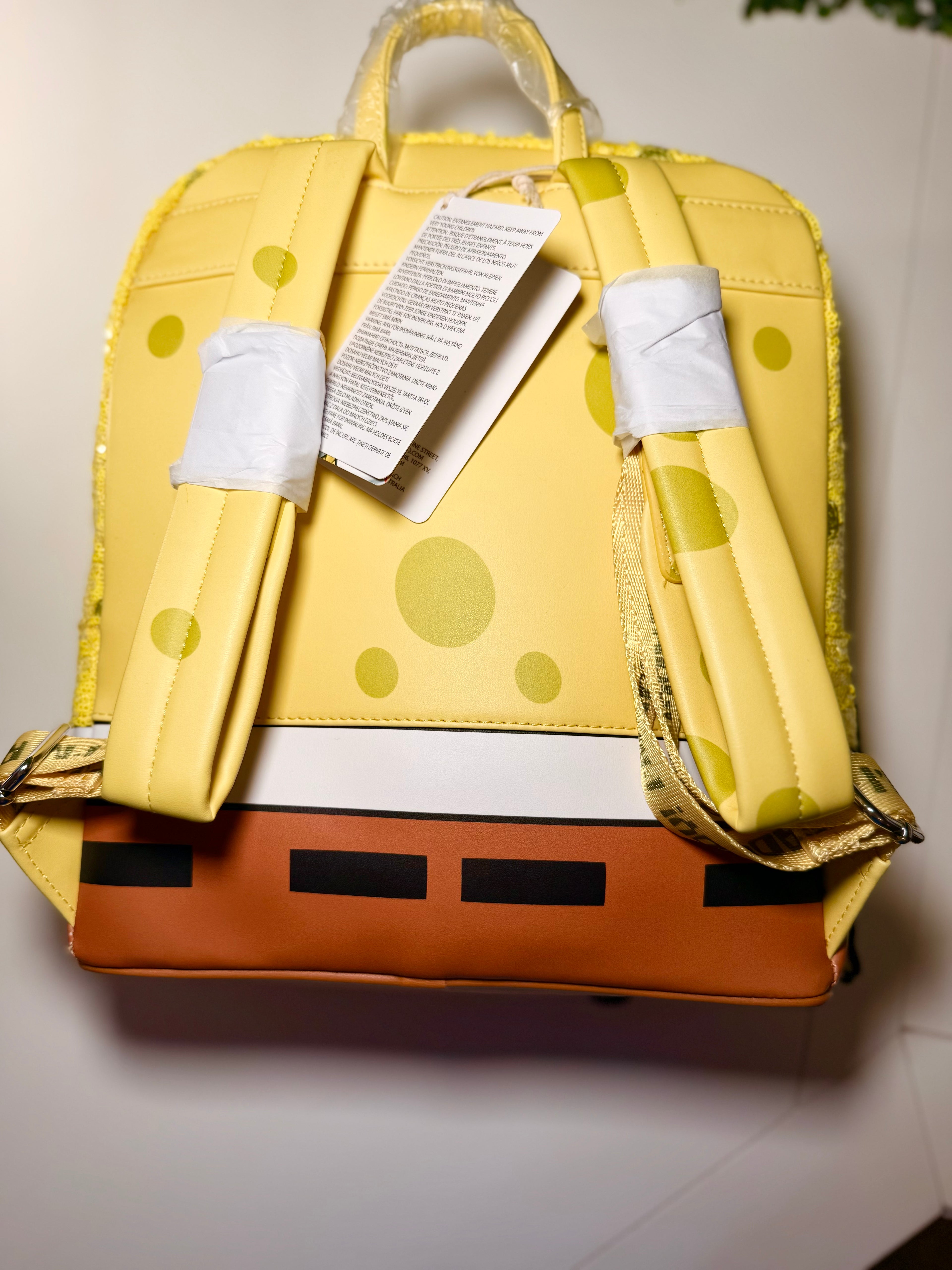 Nickelodeon Loungefly SpongeBob 25th Anniversary Sequin Mini Backpack | NWT