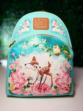 Loungefly Disney Bambi Floral Turquoise Mini Backpack | NWT