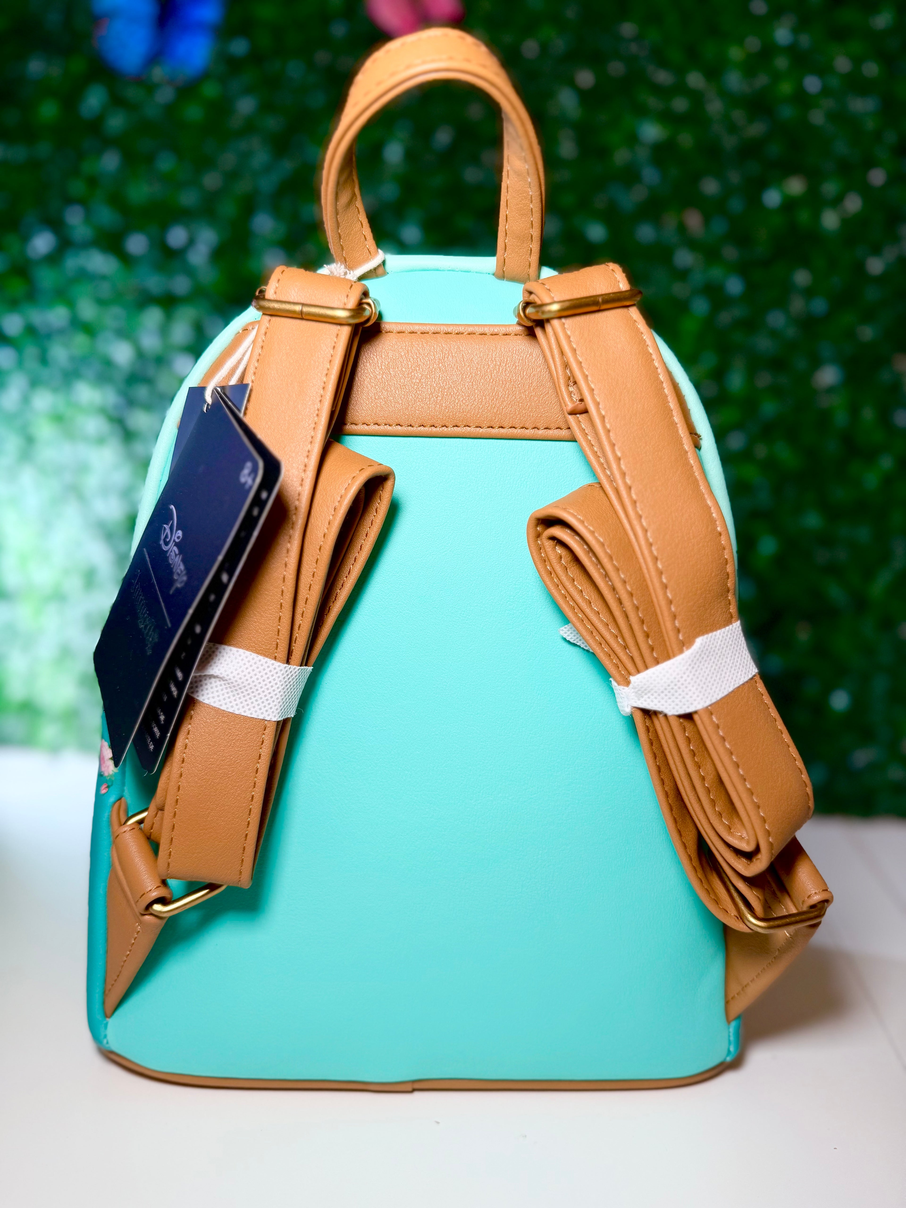 Loungefly Disney Bambi Floral Turquoise Mini Backpack | NWT