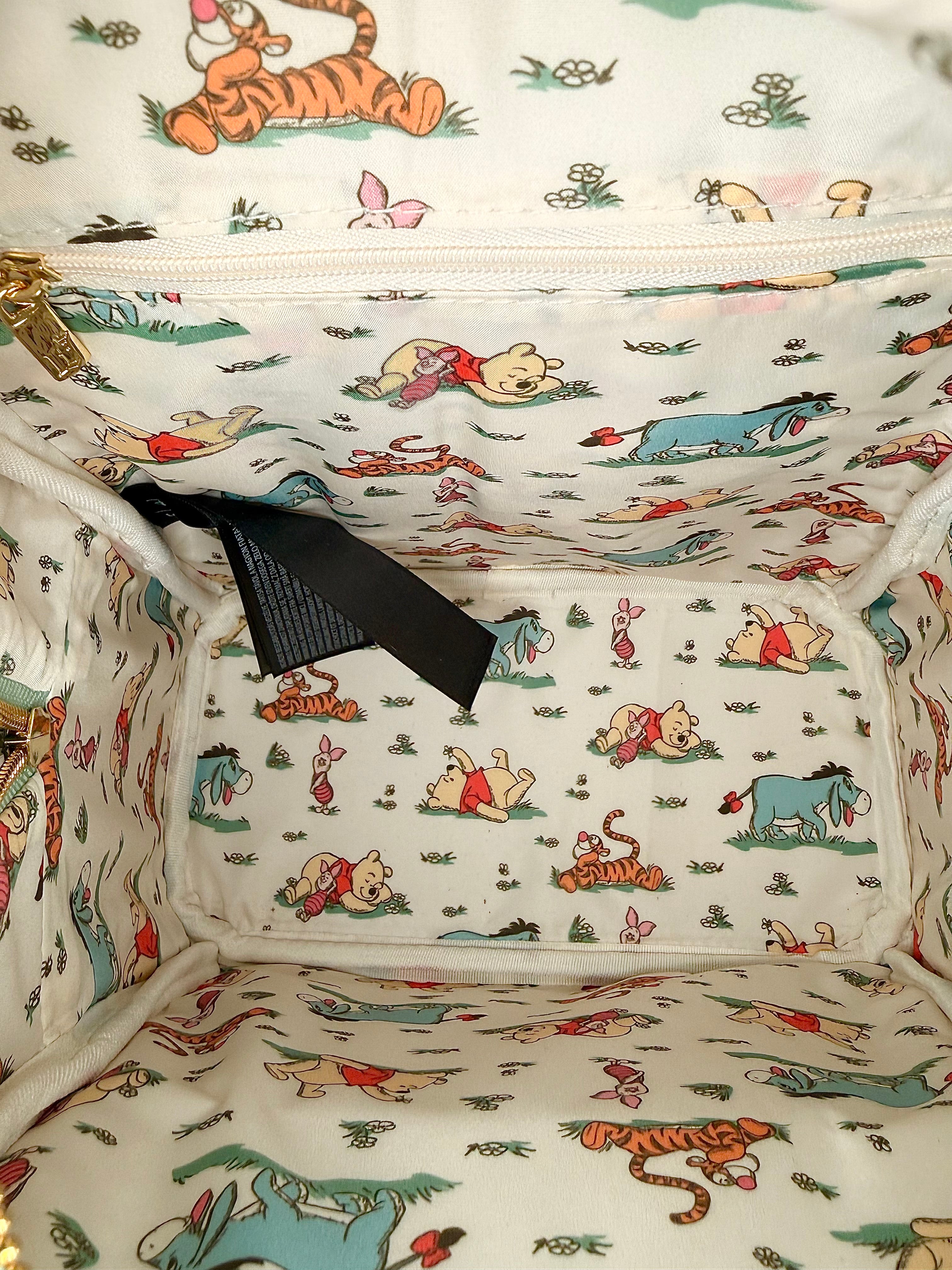 Loungefly Disney Winnie the Pooh Floral Ginham Mini Backpack | Boxlunch Exclusive | NWT