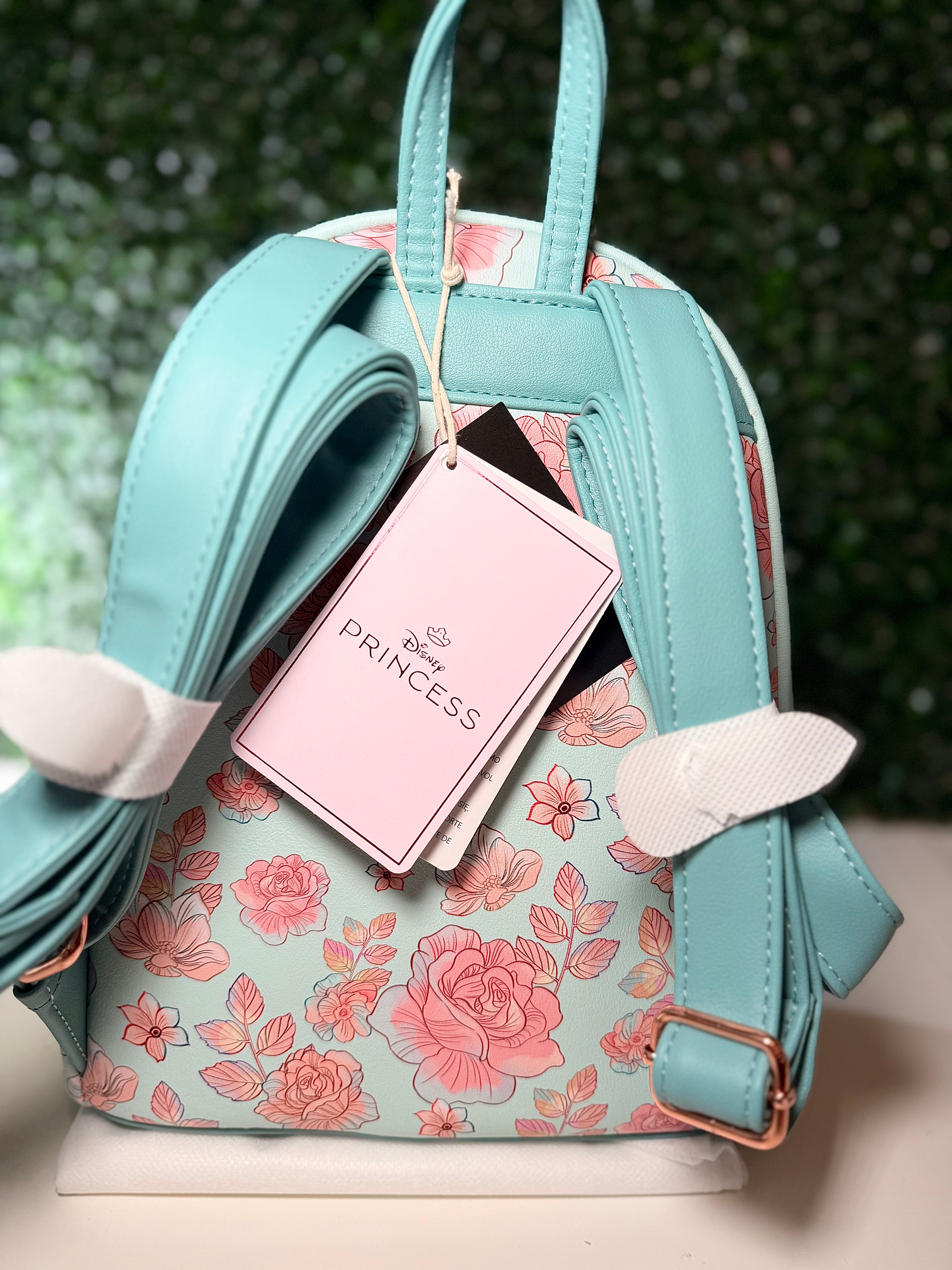 Disney Loungefly Cinderella Pink Flowers Mini Backpack | NWT