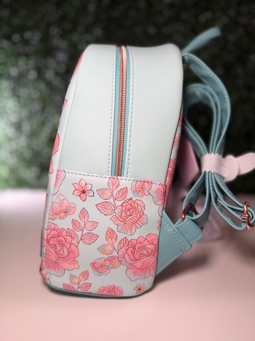 Disney Loungefly Cinderella Pink Flowers Mini Backpack | NWT