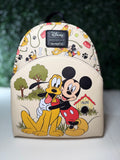 Disney Loungefly Mickey Mouse & Pluto Mini Backpack | NWT