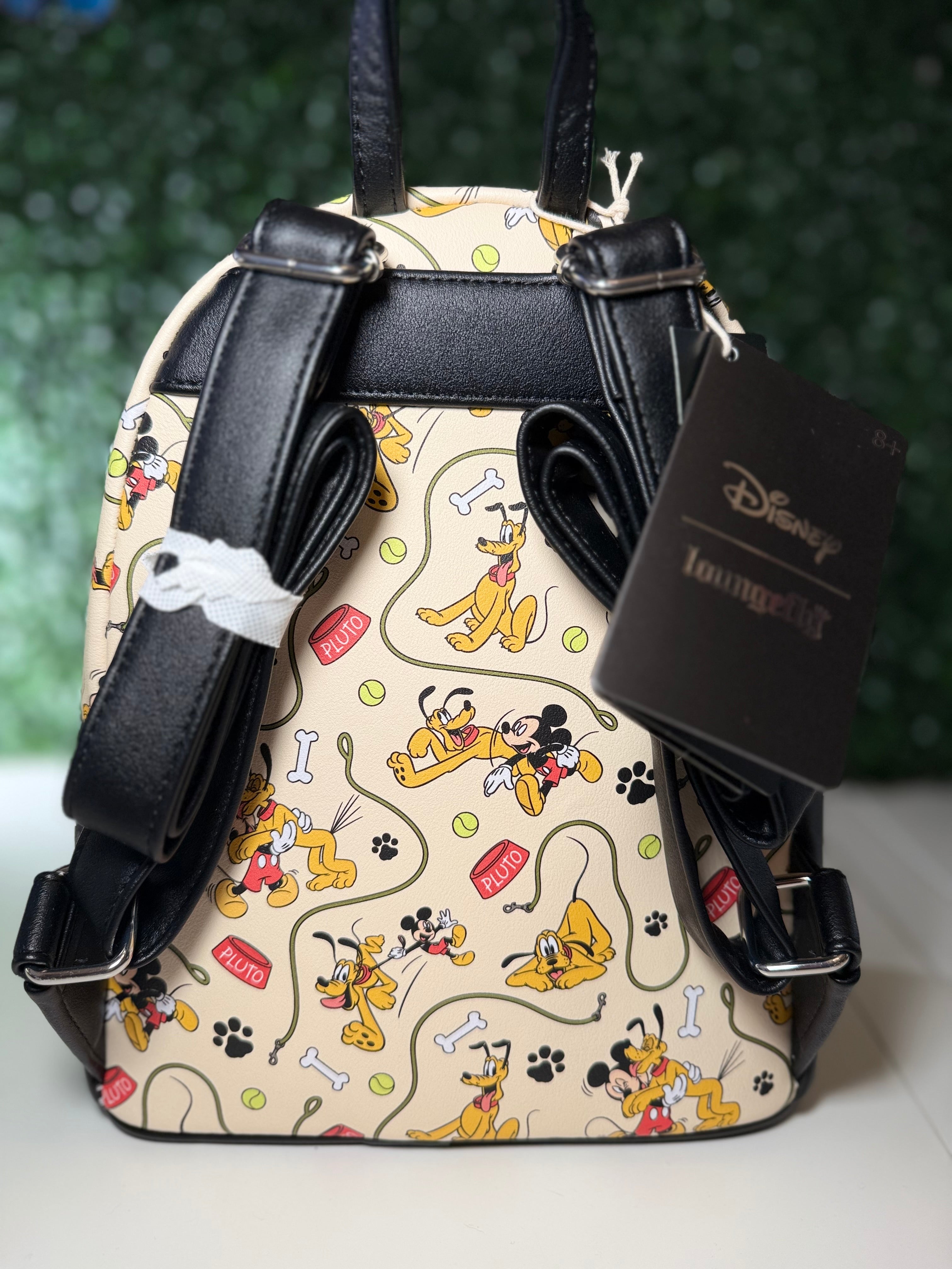 Disney Loungefly Mickey Mouse & Pluto Mini Backpack | NWT