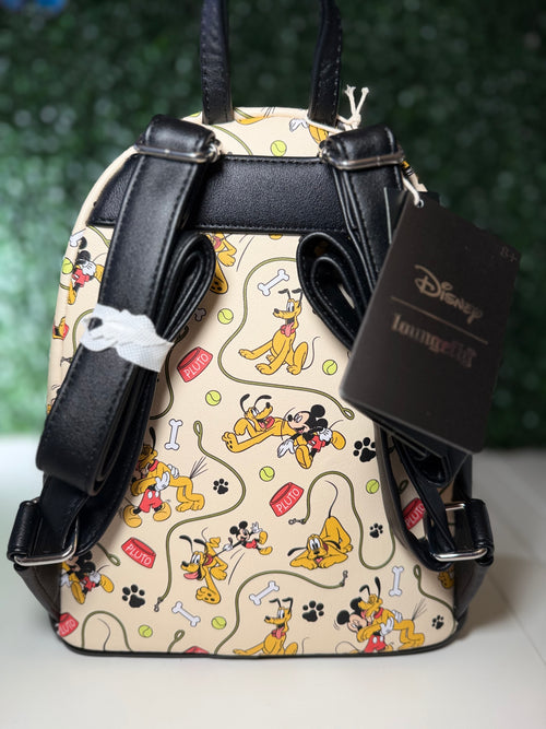 Disney Loungefly Mickey Mouse & Pluto Mini Backpack | NWT