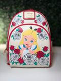 Loungefly Disney Alice in Wonderland Color Changing Roses Mini Backpack | NWT