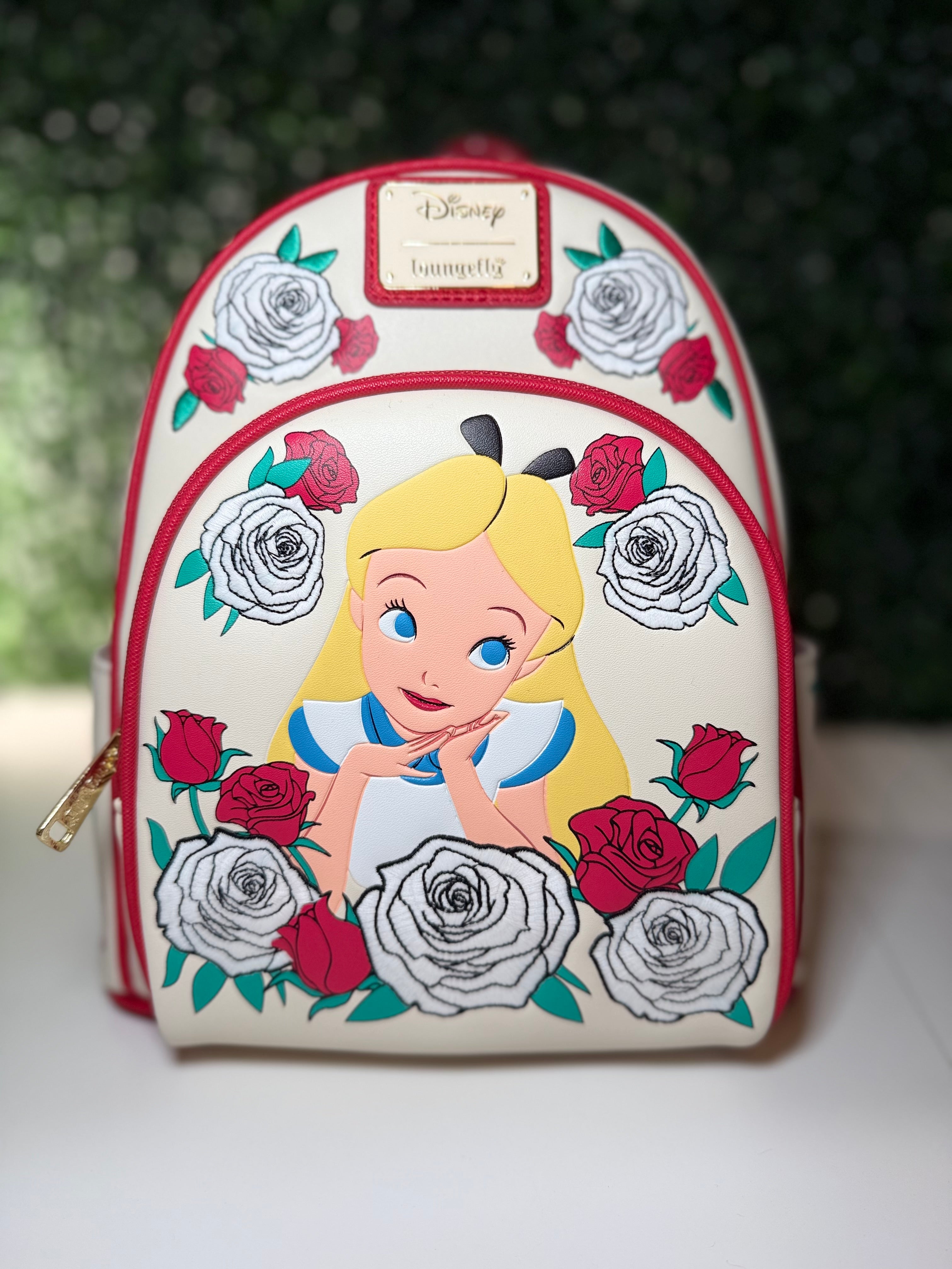 Loungefly Disney Alice in Wonderland Color Changing Roses Mini Backpack | NWT
