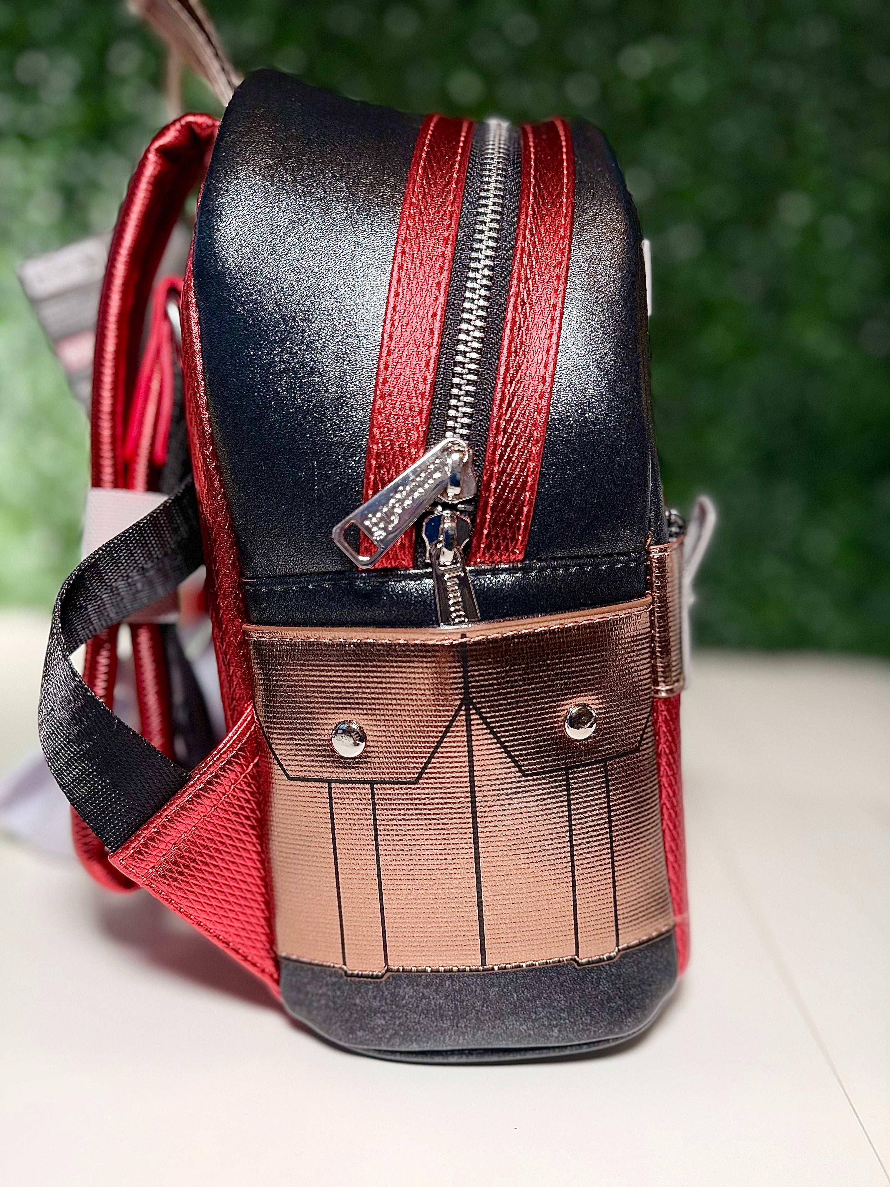 Loungefly Marvel Metallic Deadpool Cosplay Mini Backpack | NWT